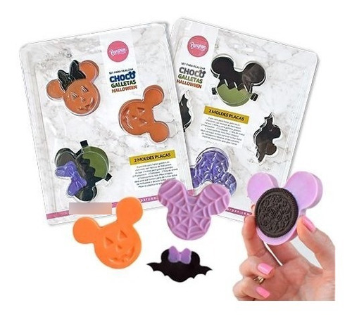 Set De 2 Moldes Choco Galletas Halloween Parpen