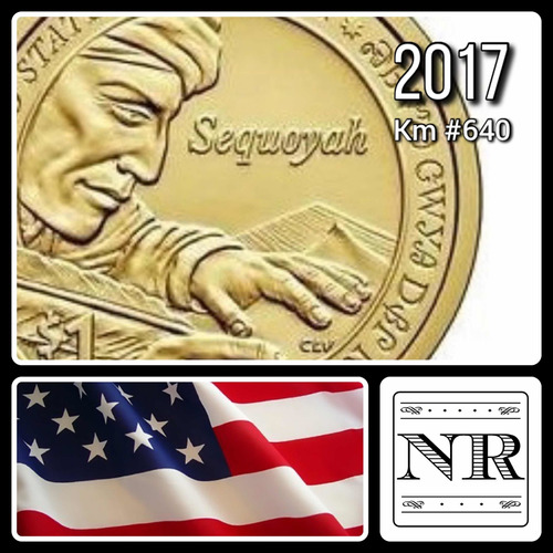 Estados Unidos - 1 Dolar - Año 2017 - Nativa - Sequoyah 