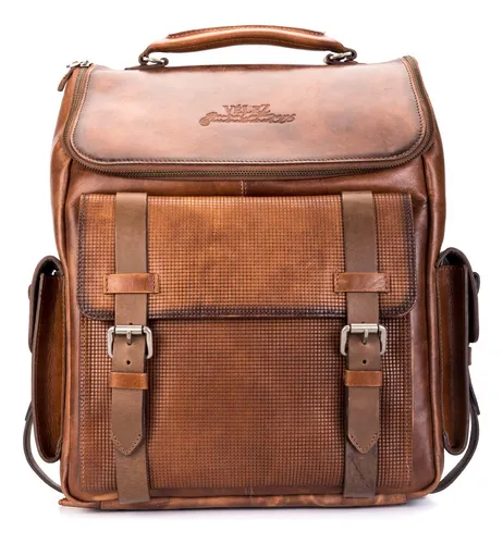 comprar Mochila Velez De Piel De Plena Flor Para Portátil De 15,6 Pu