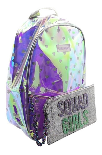 Imagen 5 de 5 de Mochila De Espalda Con Glitter Ck155 Licencia Orig.16''