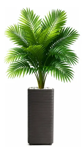 Planta Artificial Palmeira 1 Metro Grande Em Vaso Decoração