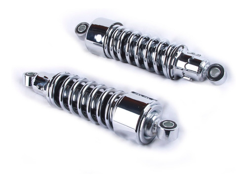 Amortiguadores Traseros Cromo 30cm Para Harley Davidson