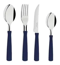 Comprar Set 24 Cubiertos Tramontina New Kolor Mango De Plastico Cuot