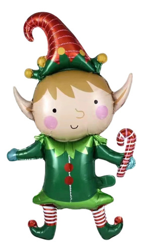 Globos Metalizados Duende Navideño 26 Pulgadas X2u Navidad