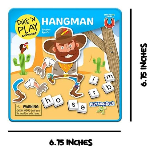 Playmonster Take N Play Anywhere - Ahorcado - Fácil De Us...