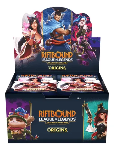 League of Legends RIFTBOUND ブースターボックス Booster Box Riftbound Lol Tcg Origins + Brinde | MercadoLivre