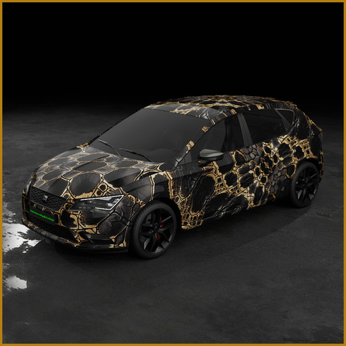20 Metros Vinil Wrap Automotriz Deportivo Snake Python