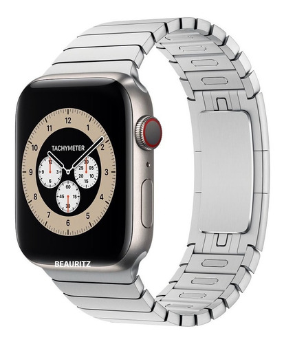 Apple Watch Series 6 Titanium 44mm Silver Link Bracelet