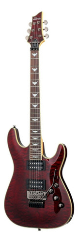 Guitarra eléctrica Schecter Omen Extreme-6 archtop de arce/caoba black cherry con diapasón de palo de rosa