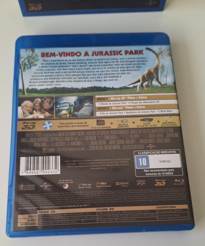 Blu-ray Jurassic Park 3d (Usado)