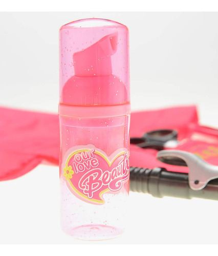 Juego De Salón De Belleza Rosa Para Niñas Kit De Peluquería