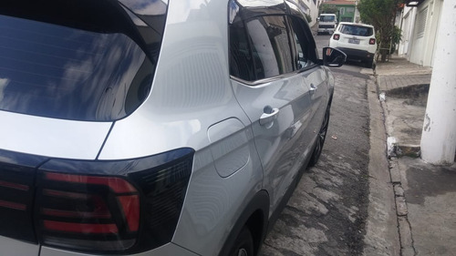 Imagem 10 de 12 de T-cross Highline 1.4 Tsi Flex 2021 Prata Un Dono Gar Fabr