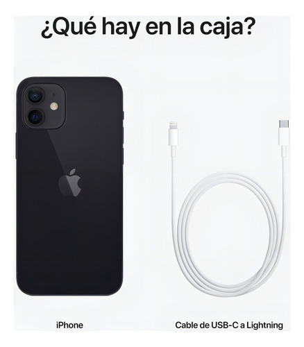 iPhone 12 256 GB negro - Excelente (Reacondicionado)