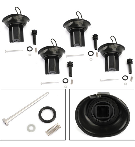 4x Kit Carburador Diafragma Émbolo Para Honda Cb400 Vtec