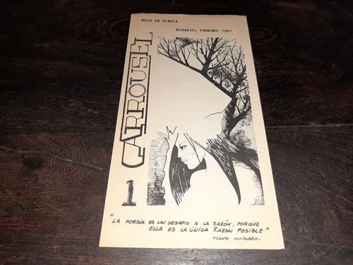 Revista Hoja De Poesia Carrousel 1 Gabriela De Cicco 1987