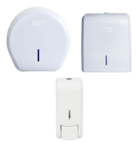 Kit Suporte Dispenser Papel Interfolha/higienico/sabao Liq