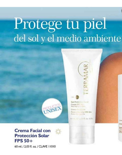 Crema Facial Fps 50+ / 60 Ml. Terramar. Msi. Envio Gratis!