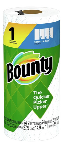 Toalla De Papel Bounty 1 Rollo 74 Hojas