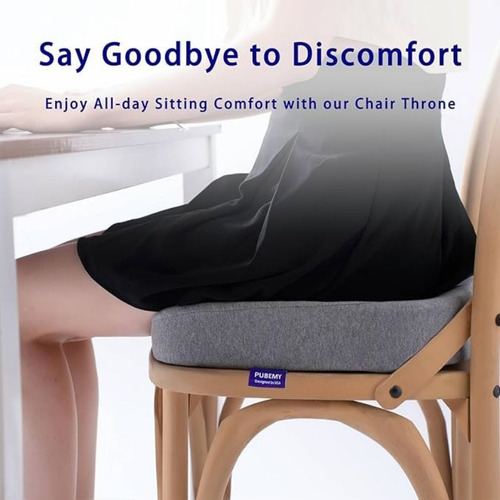 Cojín De Asiento Para Apoyo Lumbar Color Gris