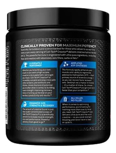 | Muscletech Cell-tech Criador | Fórmula Creatina Hcl | Cons