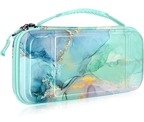 Estuche De Transporte Para Nintendo Switch Z-emerald Marble