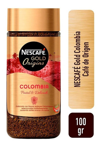 Café Instantáneo Colombia Nescafé Gold 100g - Pack X 2