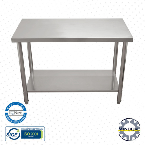 Mesa De Trabajo Acero Inoxidable 120x60x85 Cm Mindejal