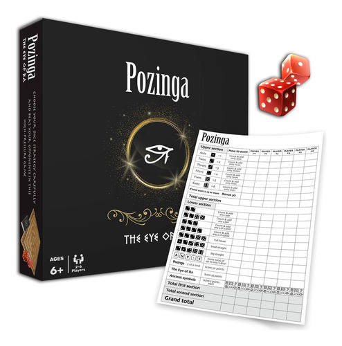 Yahtzee Pozinga Board Game For The Whole Family | Dice Scor.
