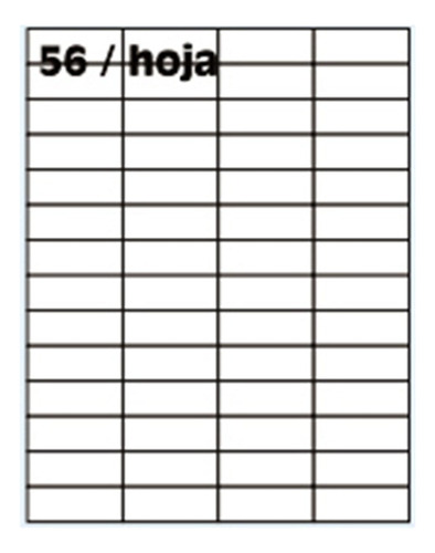 Etiqueta Autoadhesiva Oritec A4 4127 52,5x21,2mm 56xhoja 500