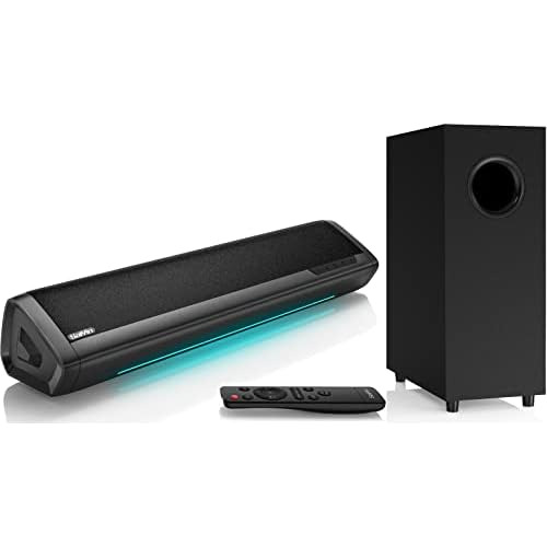 Sound Bars For Tv With Subwoofer, 2.1 Deep Bass Small S...