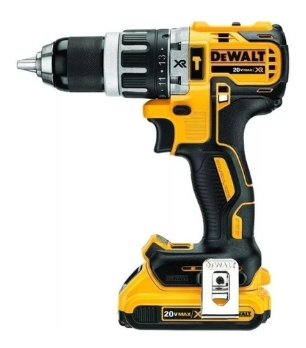 Imagen 3 de 4 de Taladro percutor atornillador inalámbrico de 13mm DeWalt DCD796D2 20V + accesorios