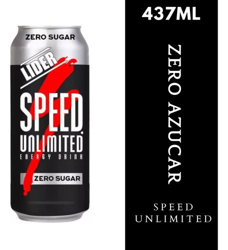 Speed Sin Azucar Bebida Energizante 473ml X6 Und.
