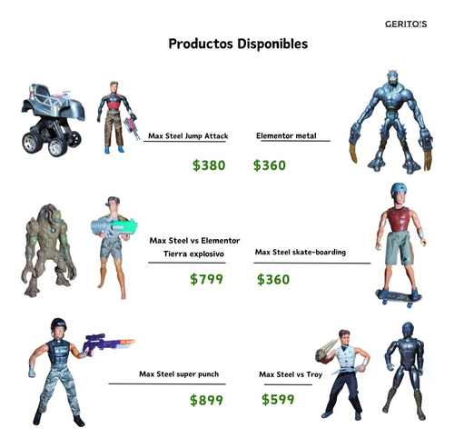 Max Steel Super Motocross Coleccionable (Usado)