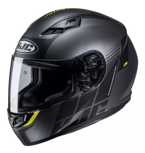 Casco Hjc Integral Cs-15 Mylo Mc5sf -xxl Negro/amarillo Sergeant Xxl
