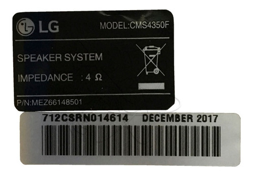 Caixa Mini System LG Cm4350 - Original Nova !!