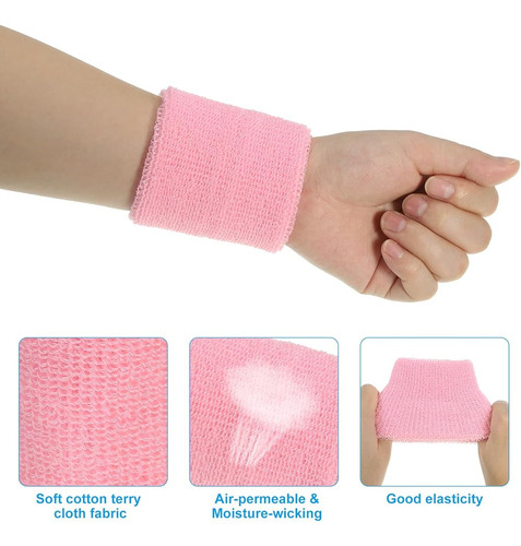 Pulseras Deportivas Patikil 8pack, Absorbente Sudor, Gris Az
