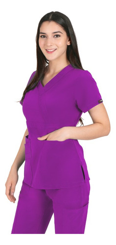 Conjunto Uniforme Quirúrgico Scrubs Dama Violeta