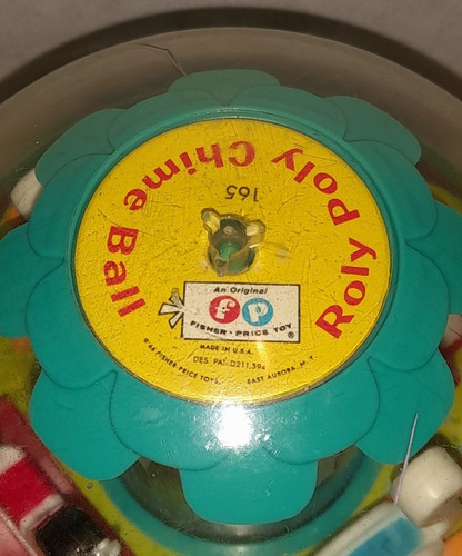 Roly Poly Chime Ball Juguete Musical Fisher Price Año 1966 (Usado)