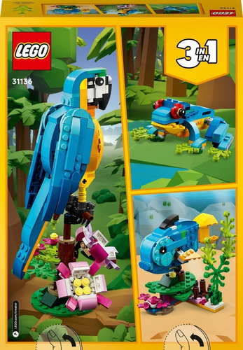 Kit De Construcción Lego Creator 3en1 Loro 31136 Cantidad
