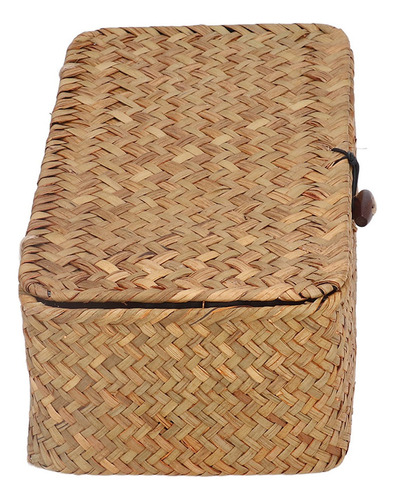 Caja De Almacenamiento Tejida, Cesta De Hierba Marina Natura