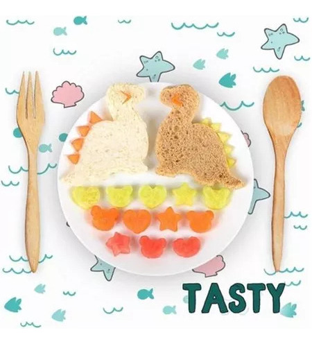 Molde Para Sándwich Con Cortadores De Frutas De Regalo Para
