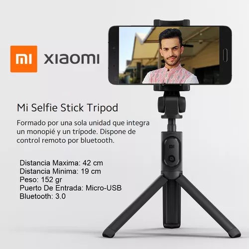 Xiaomi Mi Selfie Stick, Trípode Monopié Bluetooth, Gira 360º