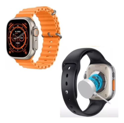 Smartwatch Reloj Inteligente I8 Ultra Con Audífonos Negro Negro