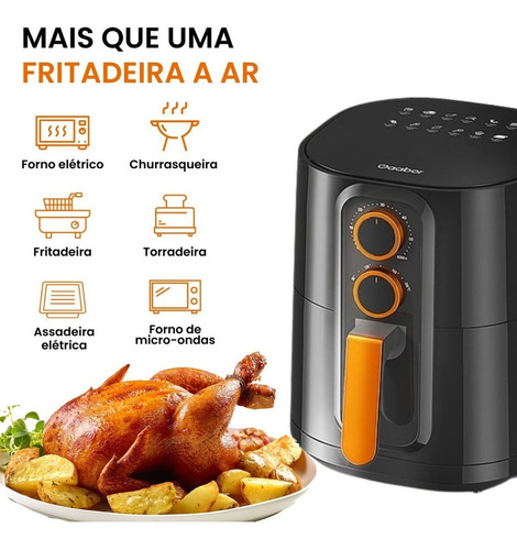 Fritadeira Elétrica Gaabor 4l Sem Óleo Air Fry 1400w 110v