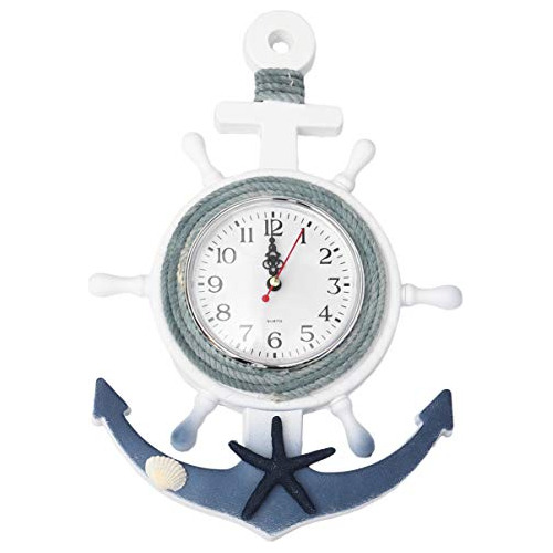 Reloj De Ancla De Barco De Madera Clispeed, Reloj Colgante D