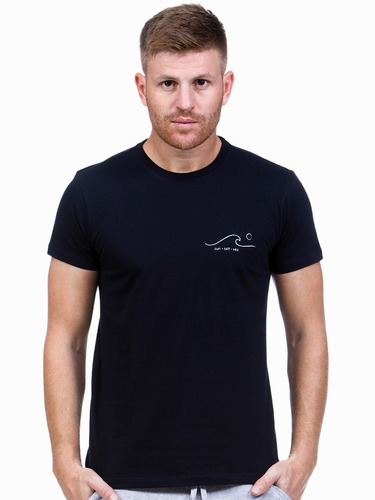 Camiseta Masculina Algodão - Estampa Mar