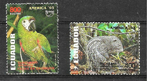 Fauna - Tema América Upaep - Ecuador 1993 - Serie Mint