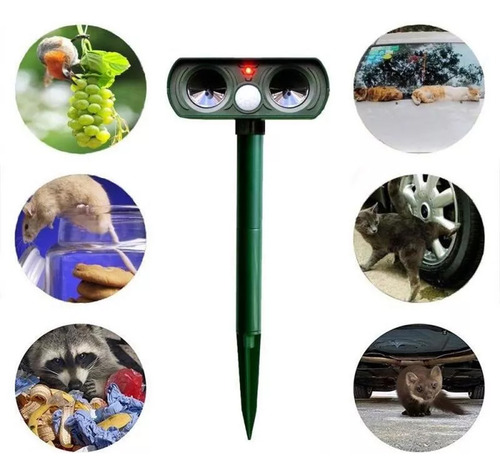 Disuasor Ultrasónico Para Gatos Con Sensor De Movimiento