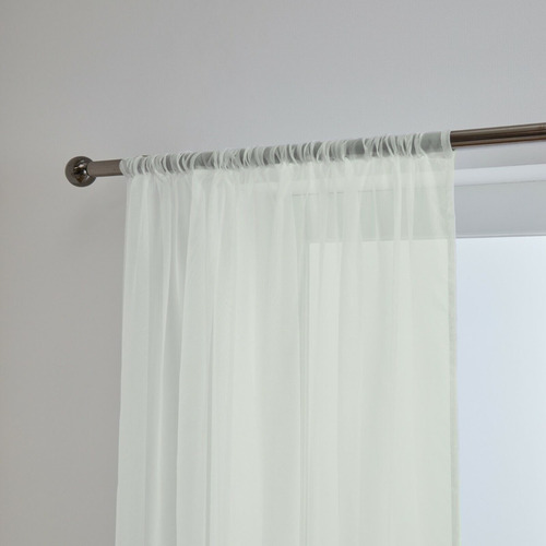 Juego Cortinas Voile 2 Paños 150 X 210 C/u Lista Para Colgar