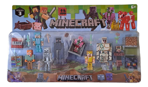 Set 12 Piezas-figuras Minecraft Nuevos